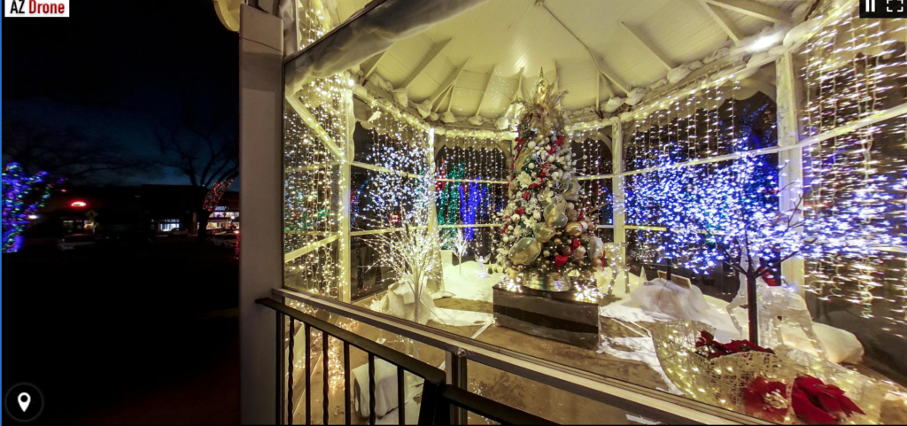 Prescott Courthouse Square Christmas Lights Virtual Tour 2020 - Explore